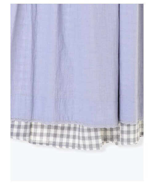 Samansa Mos2(サマンサ モスモス)の「2枚重ねエプロンスカート(スカート・オフホワイト/ブラック/ラベンダー・F)」の5枚目の写真