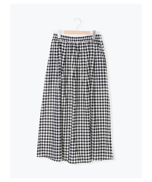 Samansa Mos2(サマンサ モスモス)の「2枚重ねエプロンスカート(スカート・オフホワイト/ブラック/ラベンダー・F)」の9枚目の写真