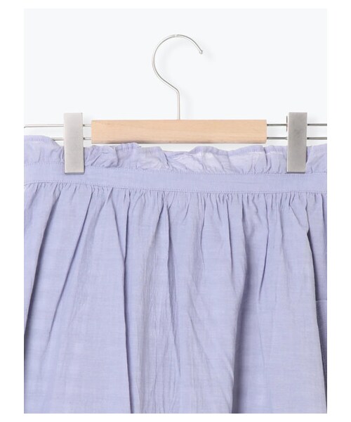 Samansa Mos2(サマンサ モスモス)の「2枚重ねエプロンスカート(スカート・オフホワイト/ブラック/ラベンダー・F)」の6枚目の写真