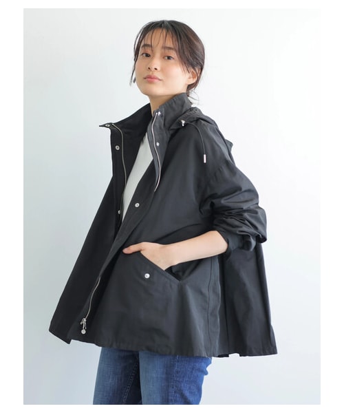 AMERICAN HOLIC（アメリカンホリック）の「【先行予約】バックプリーツマウンテンパーカー（ジャケット/アウター・ブラック/ベージュ/カーキ/サックスブルー/ネイビー・M/L）」の7枚目の写真