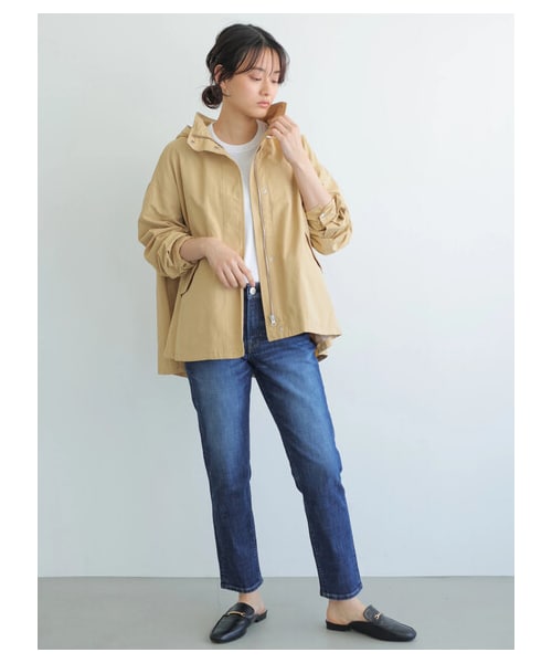 AMERICAN HOLIC（アメリカンホリック）の「【先行予約】バックプリーツマウンテンパーカー（ジャケット/アウター・ブラック/ベージュ/カーキ/サックスブルー/ネイビー・M/L）」の19枚目の写真