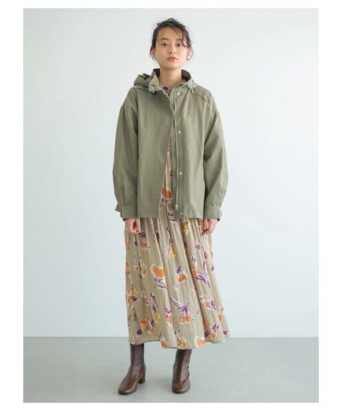 AMERICAN HOLIC（アメリカンホリック）の「【先行予約】バックプリーツマウンテンパーカー（ジャケット/アウター・ブラック/ベージュ/カーキ/サックスブルー/ネイビー・M/L）」の22枚目の写真