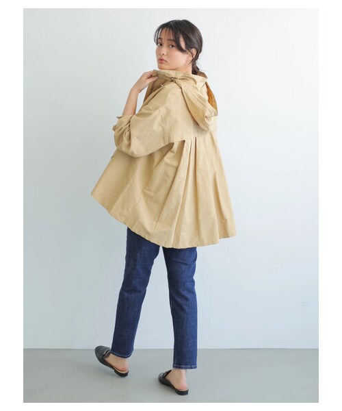 AMERICAN HOLIC（アメリカンホリック）の「【先行予約】バックプリーツマウンテンパーカー（ジャケット/アウター・ブラック/ベージュ/カーキ/サックスブルー/ネイビー・M/L）」の20枚目の写真