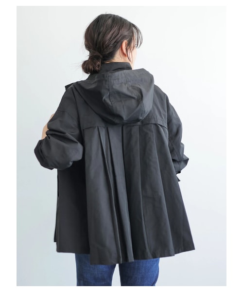 AMERICAN HOLIC（アメリカンホリック）の「【先行予約】バックプリーツマウンテンパーカー（ジャケット/アウター・ブラック/ベージュ/カーキ/サックスブルー/ネイビー・M/L）」の8枚目の写真