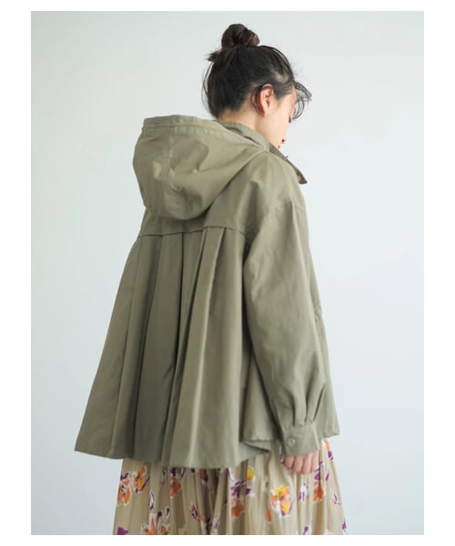 AMERICAN HOLIC（アメリカンホリック）の「【先行予約】バックプリーツマウンテンパーカー（ジャケット/アウター・ブラック/ベージュ/カーキ/サックスブルー/ネイビー・M/L）」の21枚目の写真