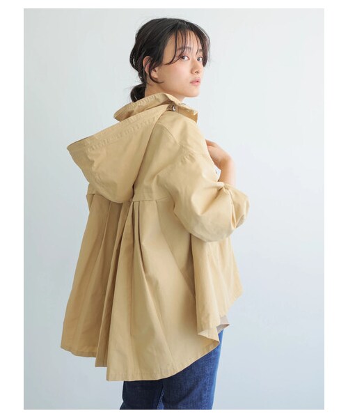 AMERICAN HOLIC（アメリカンホリック）の「【先行予約】バックプリーツマウンテンパーカー（ジャケット/アウター・ブラック/ベージュ/カーキ/サックスブルー/ネイビー・M/L）」の14枚目の写真