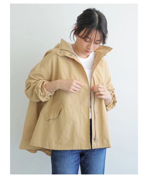 AMERICAN HOLIC（アメリカンホリック）の「【先行予約】バックプリーツマウンテンパーカー（ジャケット/アウター・ブラック/ベージュ/カーキ/サックスブルー/ネイビー・M/L）」の12枚目の写真