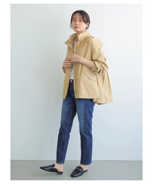 AMERICAN HOLIC（アメリカンホリック）の「【先行予約】バックプリーツマウンテンパーカー（ジャケット/アウター・ブラック/ベージュ/カーキ/サックスブルー/ネイビー・M/L）」の18枚目の写真