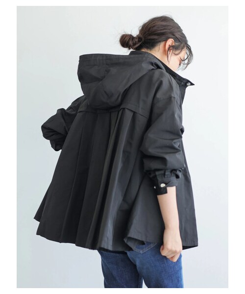 AMERICAN HOLIC（アメリカンホリック）の「【先行予約】バックプリーツマウンテンパーカー（ジャケット/アウター・ブラック/ベージュ/カーキ/サックスブルー/ネイビー・M/L）」の10枚目の写真