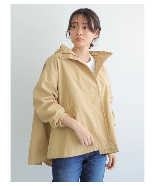 AMERICAN HOLIC（アメリカンホリック）の「【先行予約】バックプリーツマウンテンパーカー（ジャケット/アウター・ブラック/ベージュ/カーキ/サックスブルー/ネイビー・M/L）」の13枚目の写真