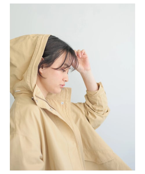 AMERICAN HOLIC（アメリカンホリック）の「【先行予約】バックプリーツマウンテンパーカー（ジャケット/アウター・ブラック/ベージュ/カーキ/サックスブルー/ネイビー・M/L）」の16枚目の写真