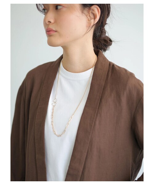 AMERICAN HOLIC（アメリカンホリック）の「【先行予約】リネンブレンドジャケット（ジャケット/アウター・ベージュ/ブラウン・M/L）」の5枚目の写真