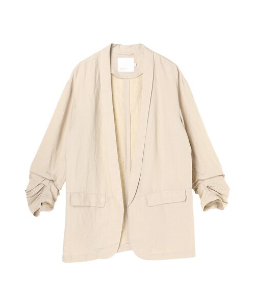 AMERICAN HOLIC（アメリカンホリック）の「【先行予約】リネンブレンドジャケット（ジャケット/アウター・ベージュ/ブラウン・M/L）」の21枚目の写真