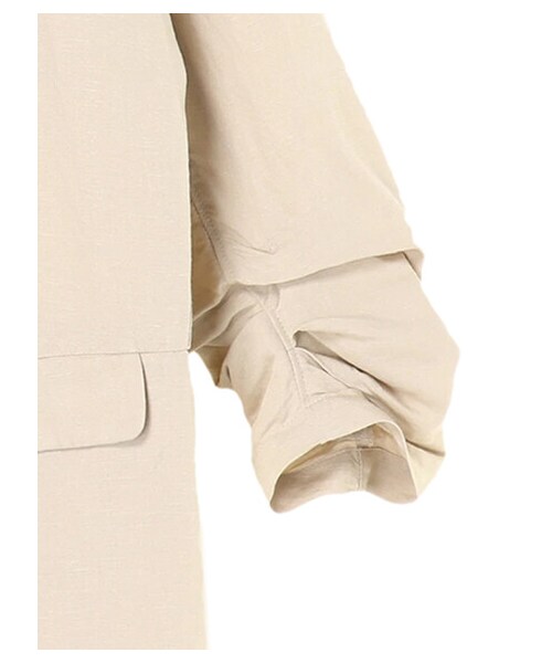 AMERICAN HOLIC（アメリカンホリック）の「【先行予約】リネンブレンドジャケット（ジャケット/アウター・ベージュ/ブラウン・M/L）」の18枚目の写真