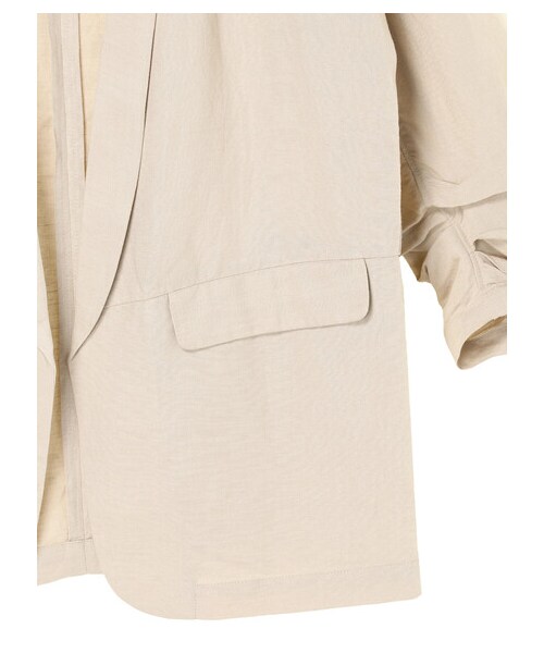 AMERICAN HOLIC（アメリカンホリック）の「【先行予約】リネンブレンドジャケット（ジャケット/アウター・ベージュ/ブラウン・M/L）」の20枚目の写真