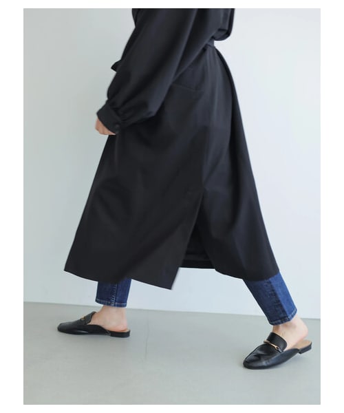 AMERICAN HOLIC（アメリカンホリック）の「【先行予約】花粉防止袖ギャザーデザイントレンチコート（ジャケット/アウター・ライトグレー/ブラック/ライトベージュ/ブルー・F）」の10枚目の写真