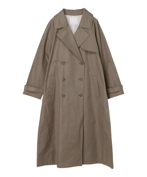 AMERICAN HOLIC（アメリカンホリック）の「【先行予約】花粉防止ロングトレンチコート（ジャケット/アウター・ベージュ/カーキ・M/L）」の17枚目の写真