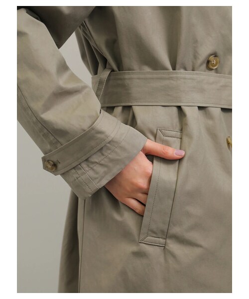 AMERICAN HOLIC（アメリカンホリック）の「【先行予約】花粉防止ロングトレンチコート（ジャケット/アウター・ベージュ/カーキ・M/L）」の8枚目の写真