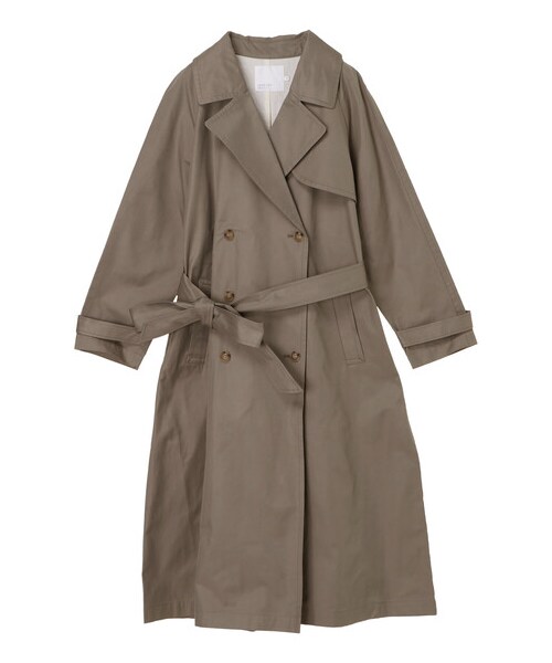AMERICAN HOLIC（アメリカンホリック）の「【先行予約】花粉防止ロングトレンチコート（ジャケット/アウター・ベージュ/カーキ・M/L）」の19枚目の写真