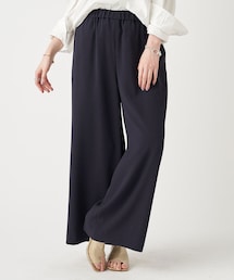 RIVE DROITE | 《予約》【《着回し力抜群》手洗い可】バックサテンジョーゼットドロストワイドパンツ(その他パンツ)