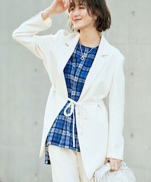 RIVE DROITE | 《予約》【抜け感のある大人ジャケット】ハイツイルオーバーテーラージャケット(テーラードジャケット)