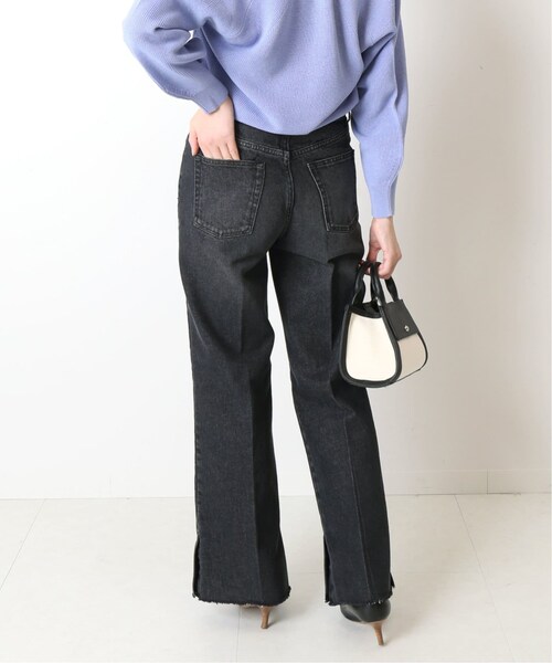 B.C STOCK(ベーセーストック)の「Natural Friendly Denim ワイドパンツ◆(パンツ・ブラック/S/M/(001)/在庫なし)」の6枚目の写真