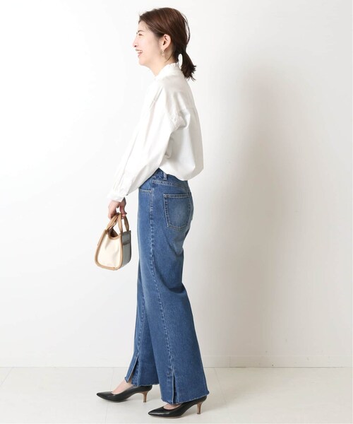 B.C STOCK(ベーセーストック)の「Natural Friendly Denim ワイドパンツ◆(パンツ・ブラック/S/M/(001)/在庫なし)」の10枚目の写真