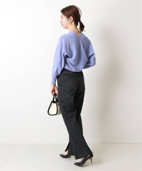 B.C STOCK(ベーセーストック)の「Natural Friendly Denim ワイドパンツ◆(パンツ・ブラック/S/M/(001)/在庫なし)」の5枚目の写真