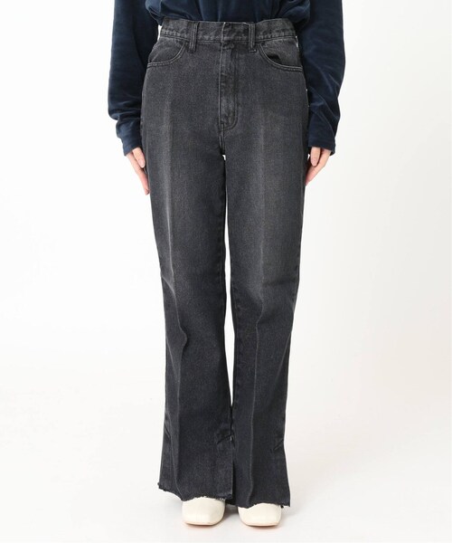 B.C STOCK(ベーセーストック)の「Natural Friendly Denim ワイドパンツ◆(パンツ・ブラック/S/M/(001)/在庫なし)」の13枚目の写真