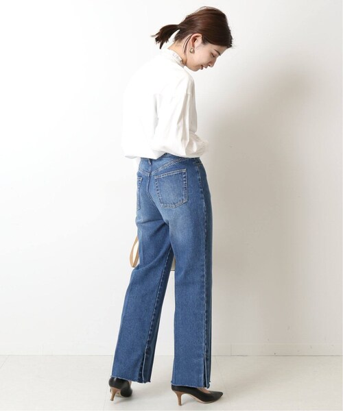 B.C STOCK(ベーセーストック)の「Natural Friendly Denim ワイドパンツ◆(パンツ・ブラック/S/M/(001)/在庫なし)」の11枚目の写真