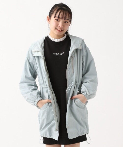 repipi armario(レピピ アルマリオ)の「☆WEB先行予約☆バックプリントマンパ(ジャケット/アウター・ブラック/ベージュ/ライトブルー)」の13枚目の写真