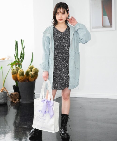 repipi armario(レピピ アルマリオ)の「☆WEB先行予約☆バックプリントマンパ(ジャケット/アウター・ブラック/ベージュ/ライトブルー)」の11枚目の写真