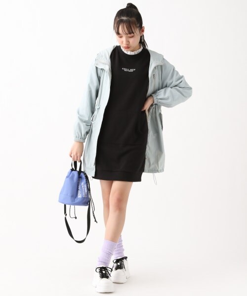 repipi armario(レピピ アルマリオ)の「☆WEB先行予約☆バックプリントマンパ(ジャケット/アウター・ブラック/ベージュ/ライトブルー)」の12枚目の写真