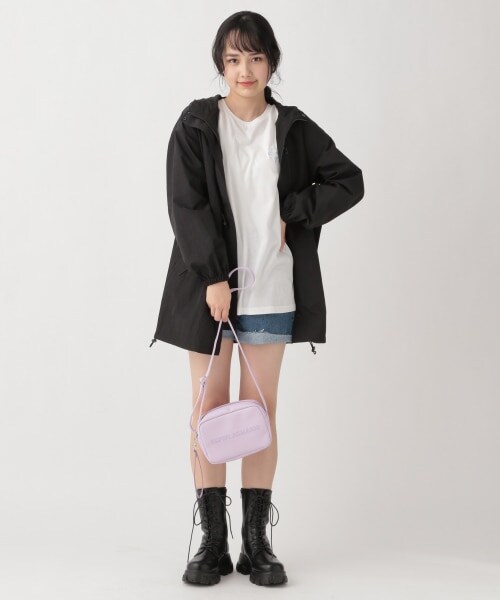 repipi armario(レピピ アルマリオ)の「☆WEB先行予約☆バックプリントマンパ(ジャケット/アウター・ブラック/ベージュ/ライトブルー)」の5枚目の写真