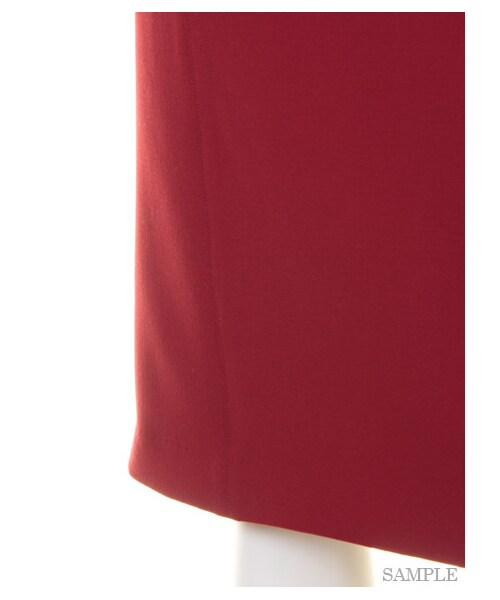 Mila Owen（ミラオーウェン）の「ジャストウエストスカート（膝丈スカート・レディース・CML/RED/BLK・0/1）」の10枚目の写真