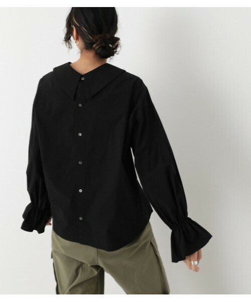 BLACK BY MOUSSY（ブラックバイマウジー）の「round collar blouse 
