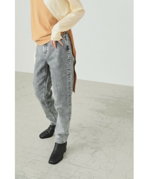 BLACK BY MOUSSY(ブラックバイマウジー)の「JAVA black chemical denim(デニムパンツ・レディース・ブラック・23)」の1枚目の写真