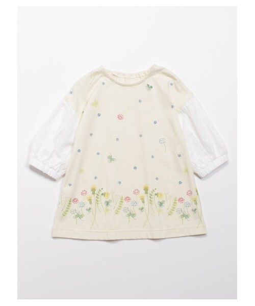 HAKKA KIDS（ハッカキッズ）の「フラワープリント7分袖Tシャツ  