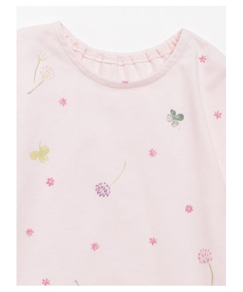 HAKKA KIDS（ハッカキッズ）の「フラワープリント7分袖Tシャツ  