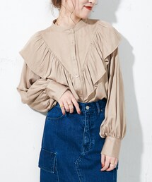 DISCOAT | 【前後2WAY】VTGボイルフリルブラウス(シャツ/ブラウス)