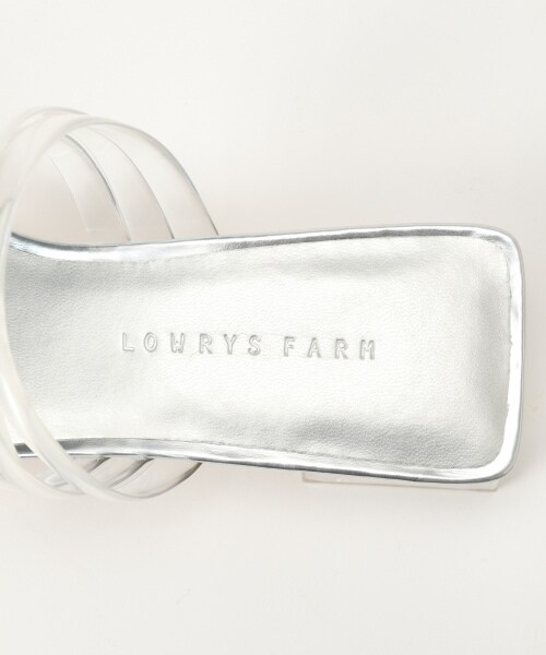 LOWRYS FARM（ローリーズファーム）の「クリアヒールサンダル（シューズ・ブラック/シルバー/ブラウン）」の12枚目の写真
