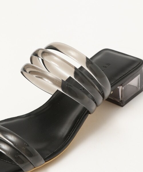 LOWRYS FARM（ローリーズファーム）の「クリアヒールサンダル（シューズ・ブラック/シルバー/ブラウン）」の9枚目の写真