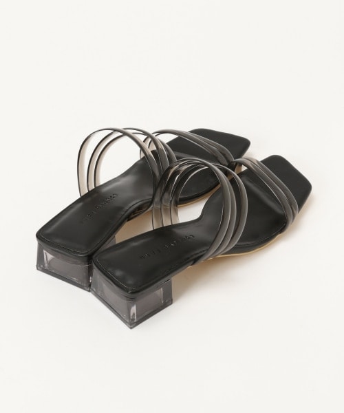 LOWRYS FARM（ローリーズファーム）の「クリアヒールサンダル（シューズ・ブラック/シルバー/ブラウン）」の5枚目の写真