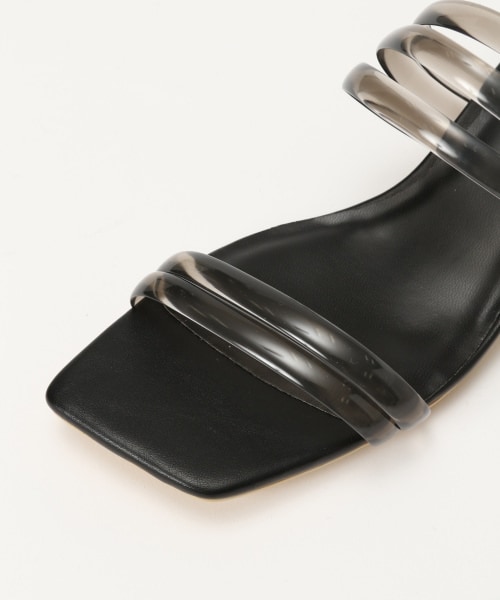 LOWRYS FARM（ローリーズファーム）の「クリアヒールサンダル（シューズ・ブラック/シルバー/ブラウン）」の8枚目の写真