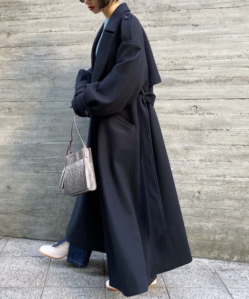 PAGEBOY ウィンタートレンチコート ブラック PAGEBOY（ページボーイ）の「ウィンタートレンチコート（）」 - WEAR