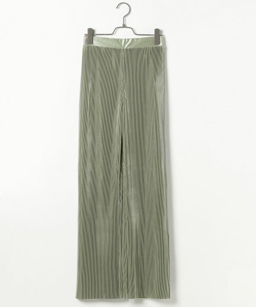 PAGEBOY（ページボーイ）の「フリーカットプリーツパンツ（パンツ・レディース・ブラック/グレージュ/オリーブ/オーシャン・F）」の3枚目の写真