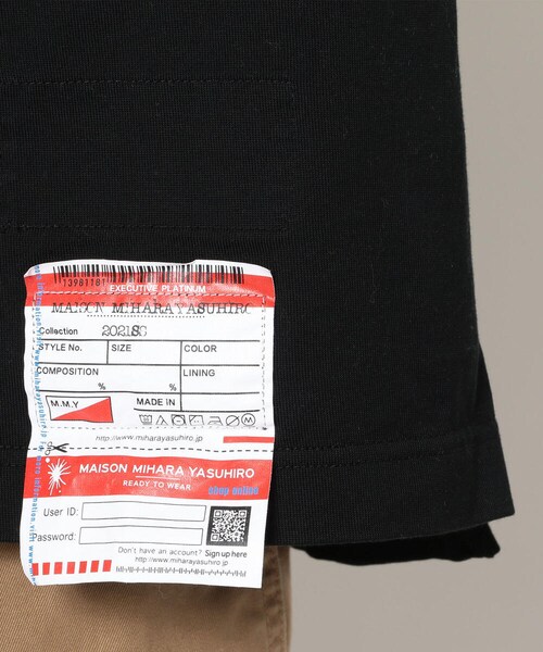 MIHARAYASUHIRO（ミハラヤスヒロ）の「Maison MIHARAYASUHIRO/メゾン ミハラヤスヒロ/SUSPENDER T-SHIRT（トップス・メンズ・WHITE/BLACK・46/48）」の9枚目の写真