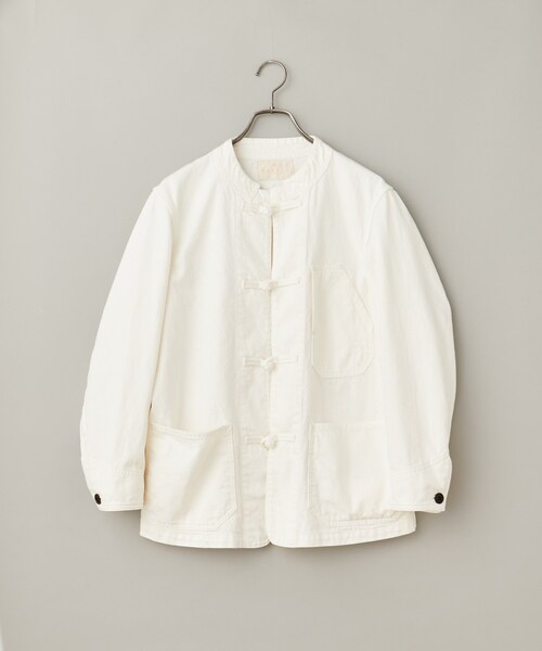 CIAOPANIC（チャオパニック）の「【SAKULA/サクラ】デニムチャイナカバーオール（ブルゾン・レディース・ブラック/オフホワイト/インディゴブルー・F）」の2枚目の写真