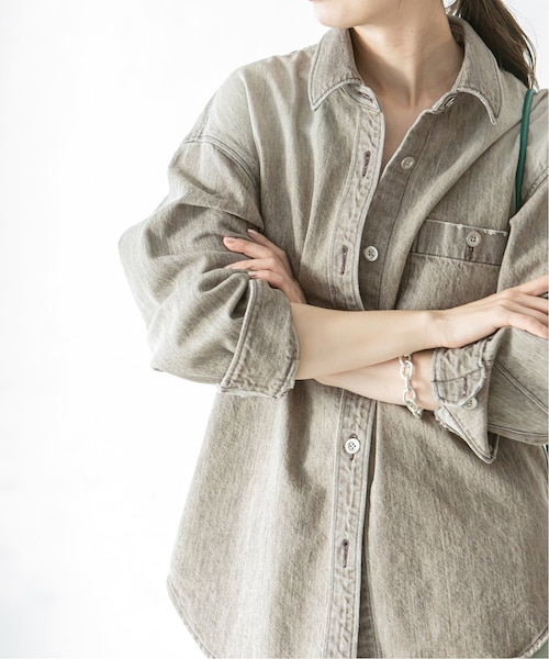 Noble（ノーブル）の「《予約》Foggy color Denim オーバーシャツ