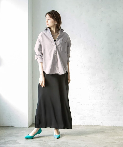 noble オーバーシャツ Noble（ノーブル）の「《予約》Foggy color Denim オーバーシャツ